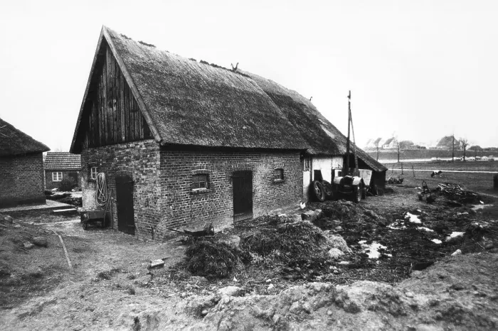 Framed Print : Old farm on the Baltic Sea, East Germany