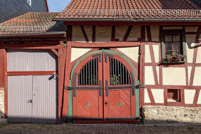 Framed Print : Old farmhouse, farm gate, half-timbered house, restored, renovated, idyll, Kreuzgasse, historic old town, Idstein, Rheingau Taunus district, German Half-Timbered Road, Hesse, Germany, Europe Framed Print : Old farmhouse, farm gate, half-timbered house, restored, renovated, idyll, Kreuzgasse, historic old town, Idstein, Rheingau Taunus district, German Half-Timbered Road, Hesse, Germany, Europe