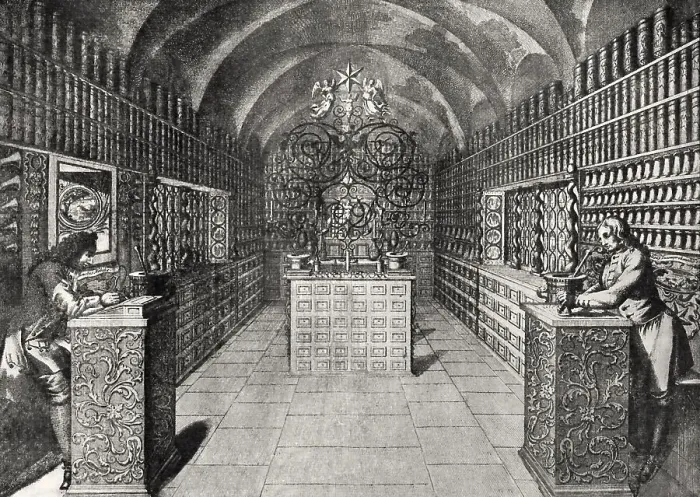 Framed Print : Old German pharmacy