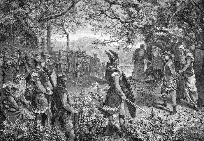 Framed Print : Old Germanic feast of sacrifice Framed Print : Old Germanic feast of sacrifice
