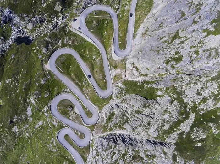 Framed Print : Old Gotthard Pass, old pass road in Val Tremola Framed Print : Old Gotthard Pass, old pass road in Val Tremola