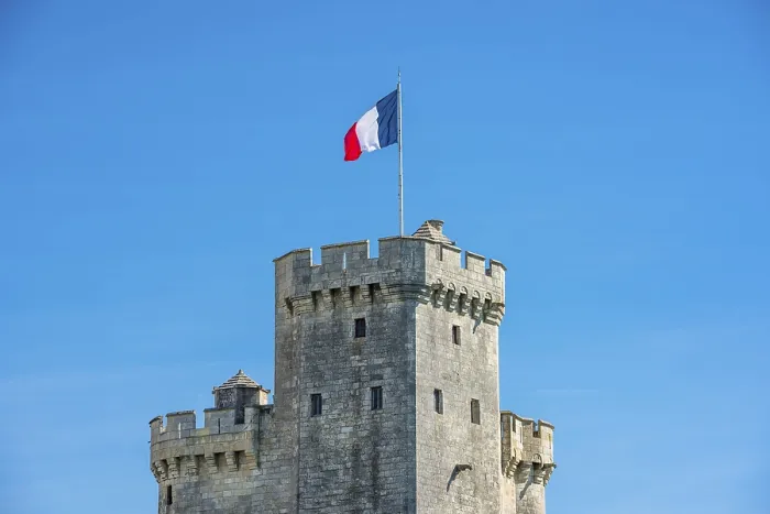 Framed Print : Old Harbour tower of ancient fortress of La Rochelle France