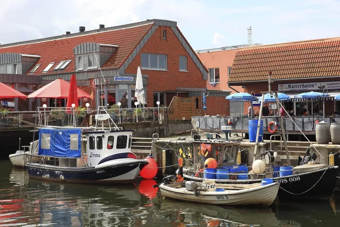 Framed Print : The Old Harbour in Wismar, Nordwestmecklenburg district