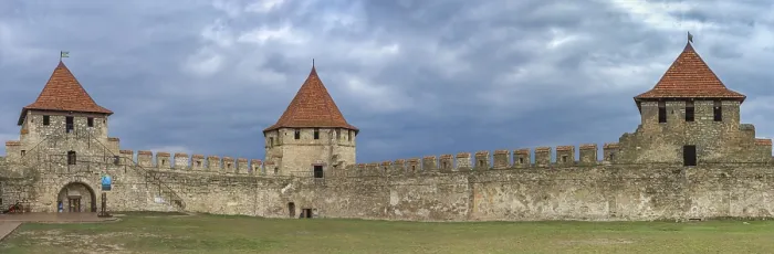 Framed Print : Old historic Fortress on the banks of the Dniester River