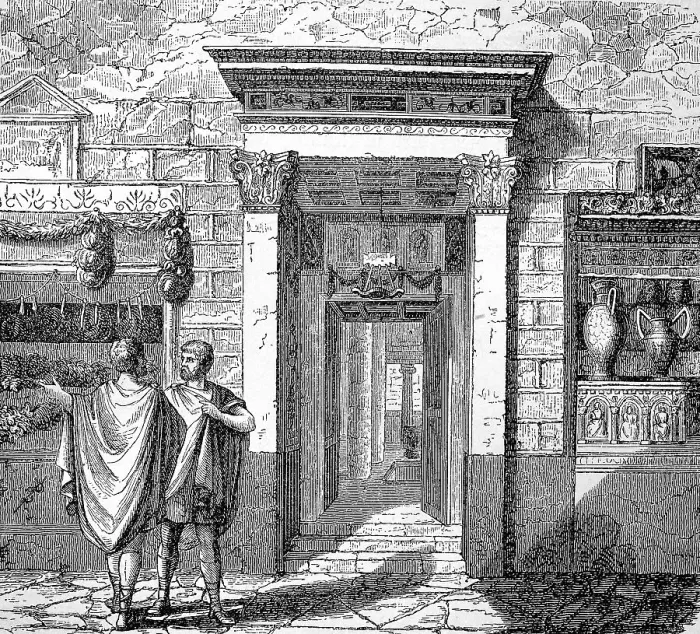 Framed Print : An old house in the city of Pompeii Framed Print : An old house in the city of Pompeii