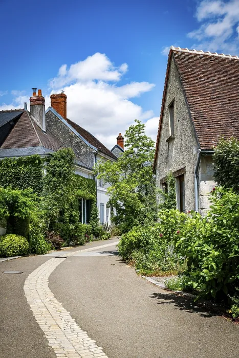 Framed Print : Old houses in the picturesque village of Chedigny in the Loire Valley Framed Print : Old houses in the picturesque village of Chedigny in the Loire Valley