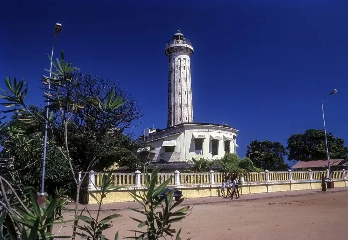 Framed Print : The old light house in Puducherry Pondicherry