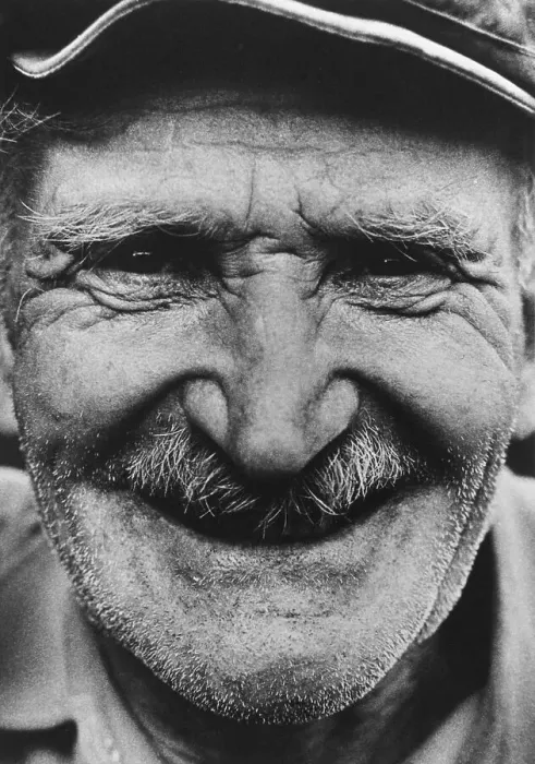 Framed Print : Old man, portrait, East Germany