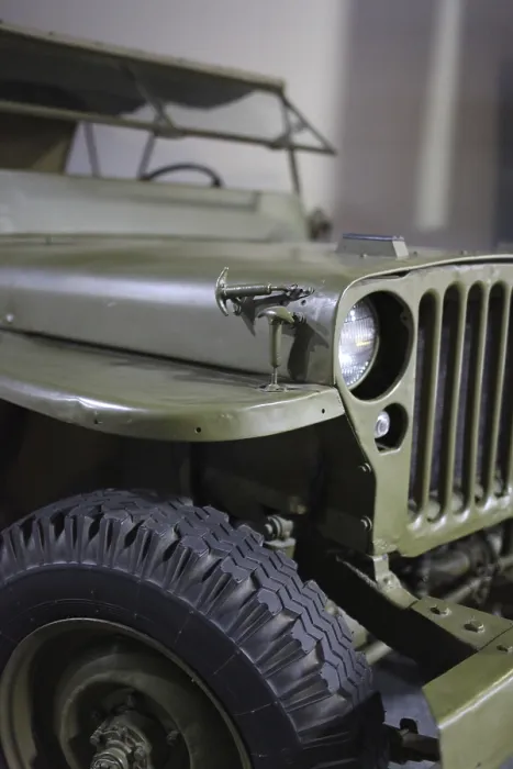 Framed Print : Old us military jeep