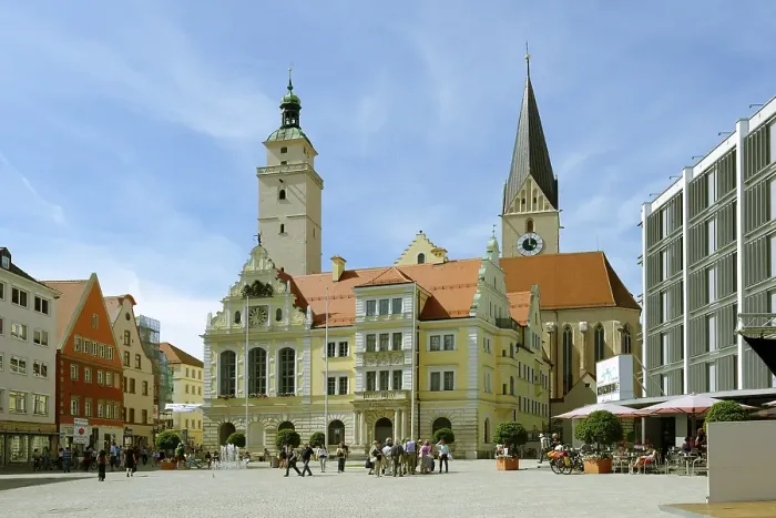 Framed Print : Old and New Town Hall, town hall square Framed Print : Old and New Town Hall, town hall square