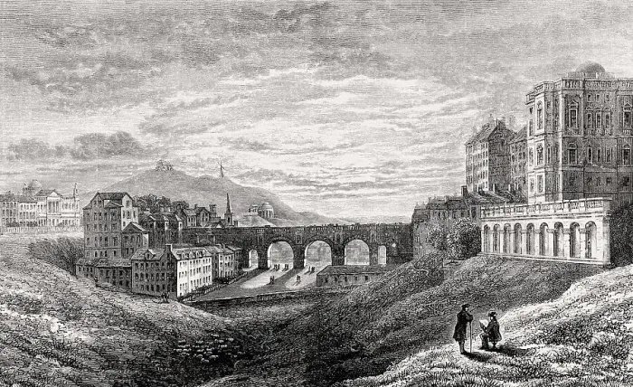 Framed Print : The old North Bridge, from the west