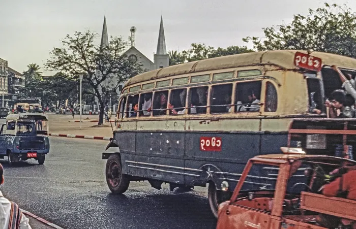 Framed Print : Old Omnibus and Saint Mary's Cathedral also known as Cathedral of the Immaculate Conception