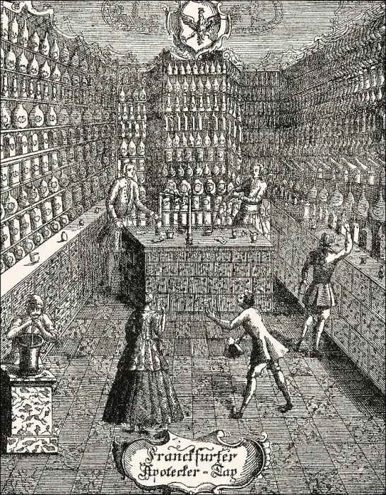 Framed Print : Old pharmacy, Frankfurt, Germany