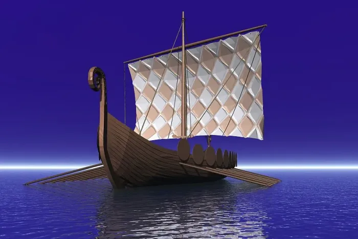 Framed Print : Old sailing ship, 3D graphics