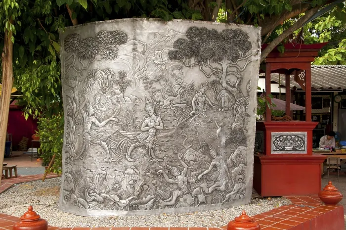 Framed Print : The old silversmiths quarter centred on Baan Wua Lai (Spotted Cow Village) Framed Print : The old silversmiths quarter centred on Baan Wua Lai (Spotted Cow Village)