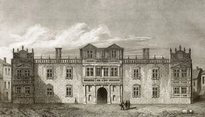 Framed Print : Old Somerset House, London, 18. Jahrhundert