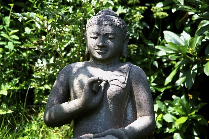 Framed Print : Old stone Buddha from Bali Framed Print : Old stone Buddha from Bali