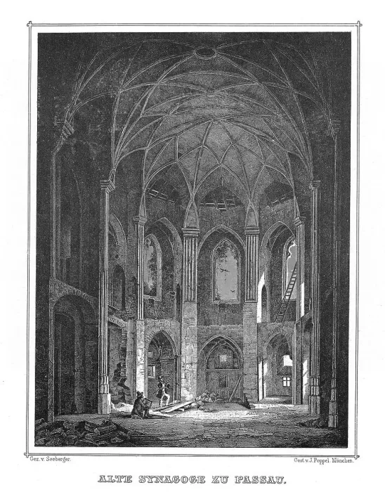 Framed Print : Old synagogue, Passau, Wuerzburg
