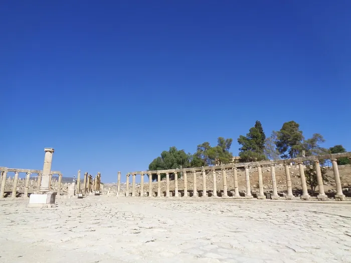 Framed Print : Old temples ruin in Jordan