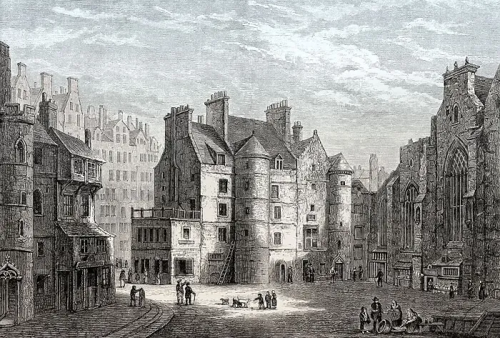 Framed Print : The Old Tolbooth, High Street, Royal Mile in Edinburgh Framed Print : The Old Tolbooth, High Street, Royal Mile in Edinburgh