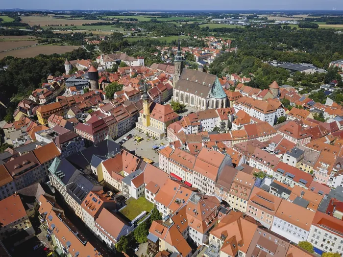 Framed Print : Old town of Bautzen with sights Framed Print : Old town of Bautzen with sights