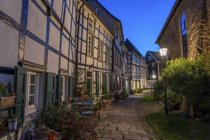 Framed Print : The old town centre of Hattingen Framed Print : The old town centre of Hattingen