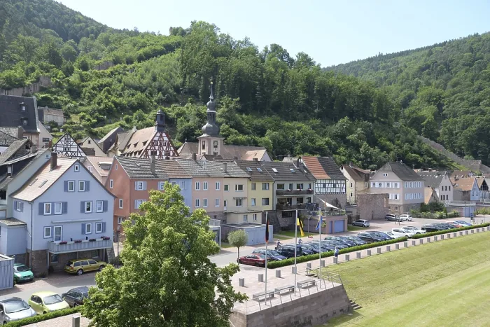 Framed Print : Old town, church, town hall, Freudenberg