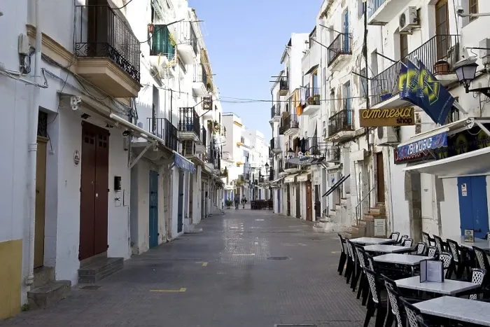 Framed Print : Old town of Eivissa, Ibiza, Baleares