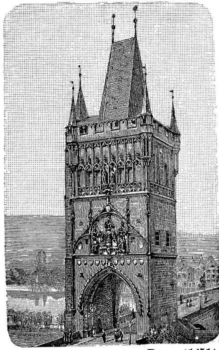 Framed Print : Old Town Gate of Prague c. 1880 Framed Print : Old Town Gate of Prague c. 1880