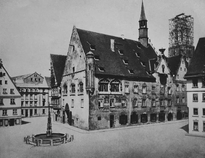 Framed Print : Old town hall of Ulm, Baden-Wuerttemberg