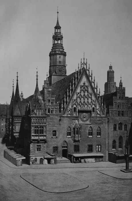 Framed Print : The old town hall in Wroclaw, historical photo Framed Print : The old town hall in Wroclaw, historical photo