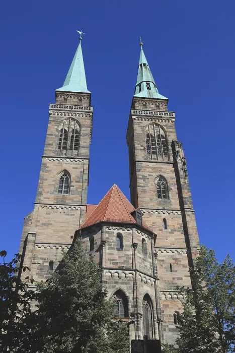 Framed Print : In the old town of Nuremberg, St Sebald's Church