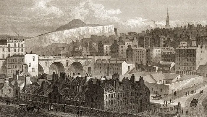 Framed Print : Part of the Old Town, from Princes Street