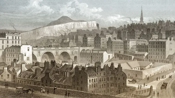 Framed Print : Part of the Old Town, from Princes Street