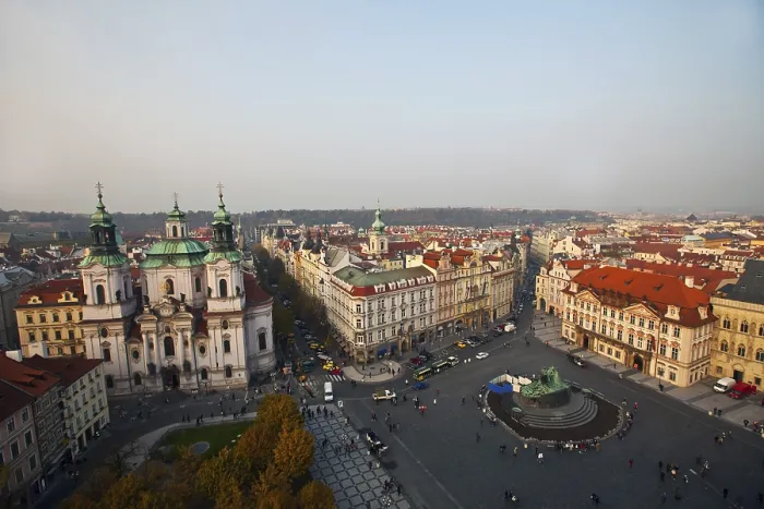 Framed Print : The Old Town Square in the center of Prague City Framed Print : The Old Town Square in the center of Prague City