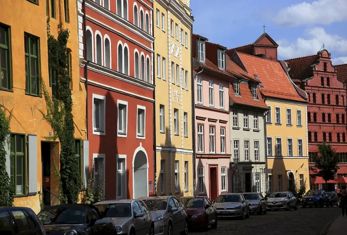 Framed Print : Old Town of Stralsund, Vorpommern-Rugen District