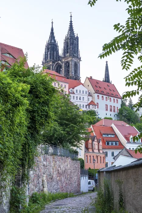 Framed Print : Old town with the towers of the cathedral on the castle hill Framed Print : Old town with the towers of the cathedral on the castle hill