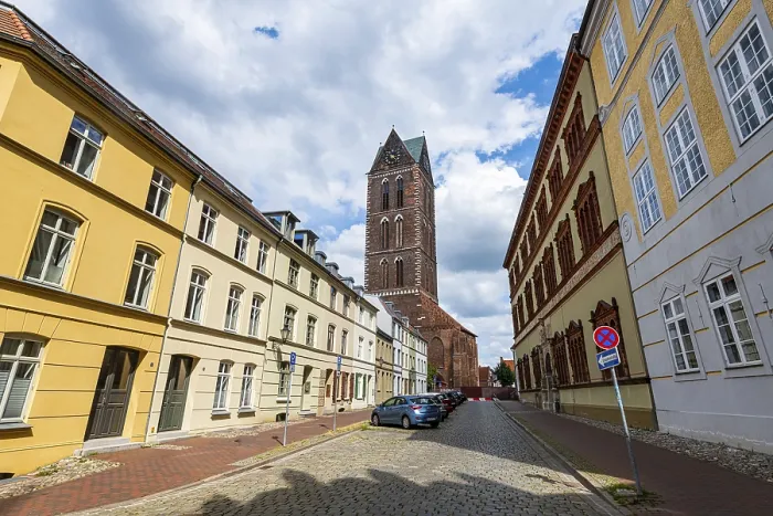 Framed Print : Old town of the Unesco world heritage site Hanseatic city of Wismar Framed Print : Old town of the Unesco world heritage site Hanseatic city of Wismar