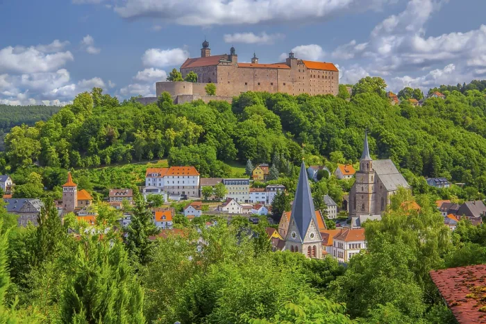 Framed Print : Old town view with the Plassenburg