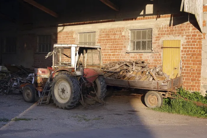 Framed Print : Old tractor