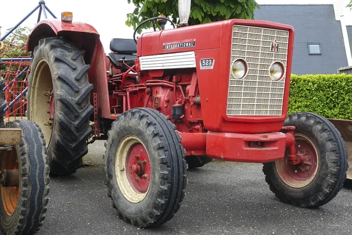 Framed Print : Old tractor HC 523 Mc Cormick International from the 70s
