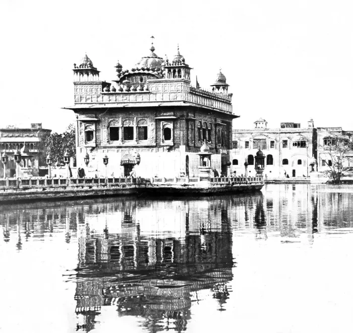 Framed Print : Old vintage lantern slide of golden temple, Amritsar, Punjab, India, Asia, 1800s, Asia Framed Print : Old vintage lantern slide of golden temple, Amritsar, Punjab, India, Asia, 1800s, Asia