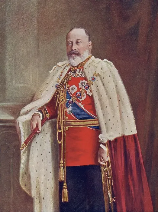 Framed Print : Old vintage photo of Edward VII