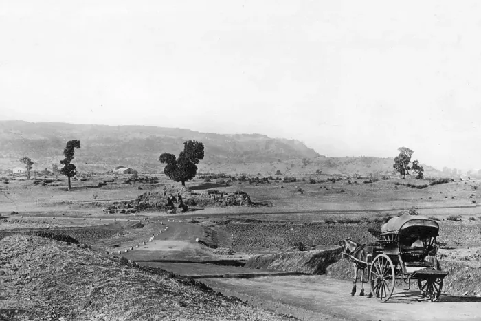 Framed Print : Old vintage photo of Road to Tiger Leap Lonavala maharashtra India Framed Print : Old vintage photo of Road to Tiger Leap Lonavala maharashtra India