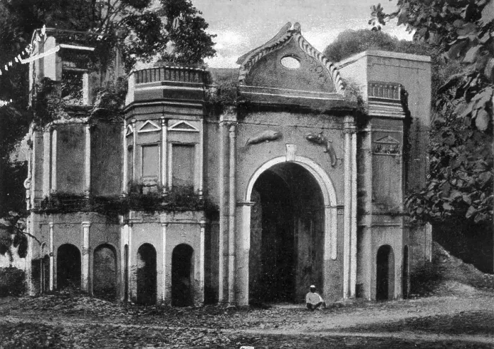 Framed Print : Old vintage photo of Secundra Bagh Gate Lucknow uttar pradesh India