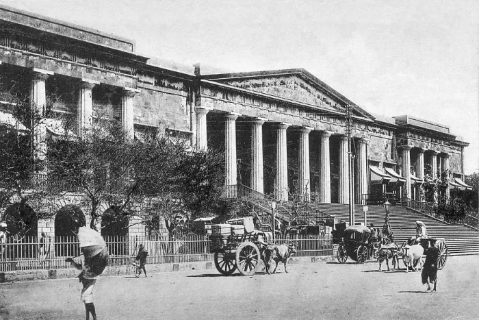 Framed Print : Old vintage photo of Town Hall mumbai maharashtra India Framed Print : Old vintage photo of Town Hall mumbai maharashtra India