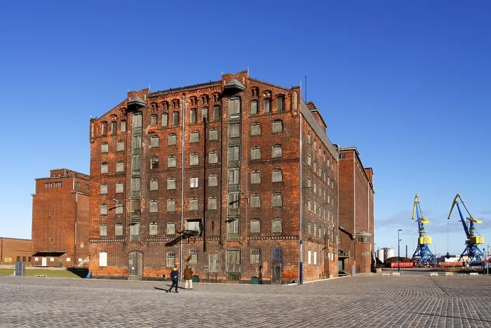Framed Print : Old warehouses, old harbour, old town