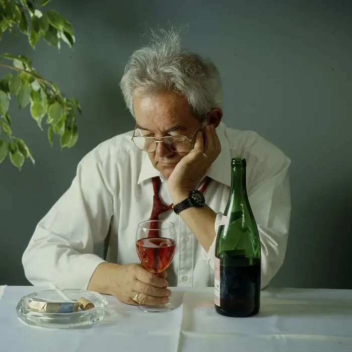 Framed Print : Older man with wine glass Framed Print : Older man with wine glass