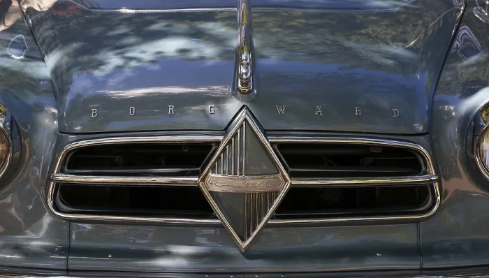 Framed Print : Oldtimer Borgward Isabella, front view