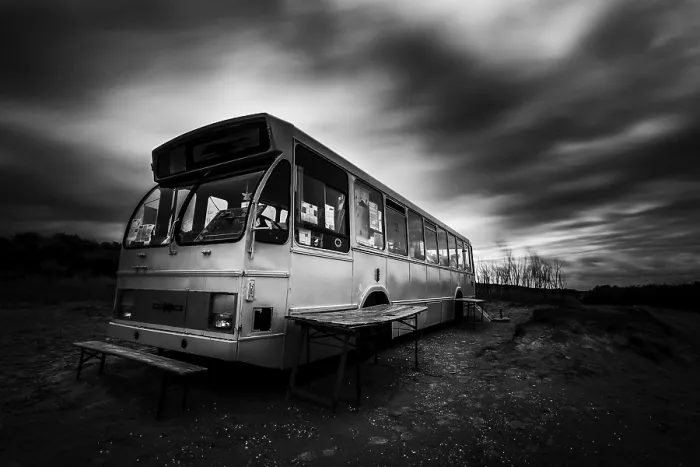 Framed Print : Oldtimer bus on the isle schiermonnikoog in the netherlands Framed Print : Oldtimer bus on the isle schiermonnikoog in the netherlands